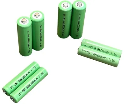 AA & AAA Or 2/3AA + 2/3AAA 1/3AAA Rechargeable Solar Light Batteries 1.2v Ni-MH • £5.99