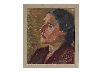 £320 • Buy Kaja Widegren (1873 - 1960) SWEDISH 1940's PORTRAIT OF A WOMAN Mid Century