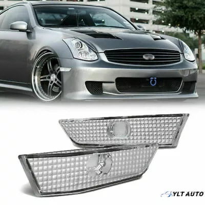 For 2003-2007 Infiniti G35 Base Coupe 2DR 3.5L White Side Marker Lights 04 05 06 • $11.25