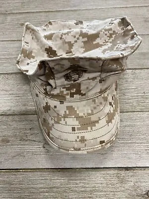 USMC Marine Corps Marpat Desert FIELD Garrison Cover Size Small  • $4.50