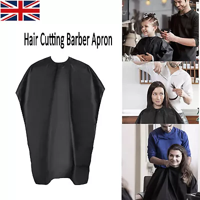 £1.97 • Buy Barber Apron  Hair Cutting Barber Salon Black Apron Hairdressing Cut