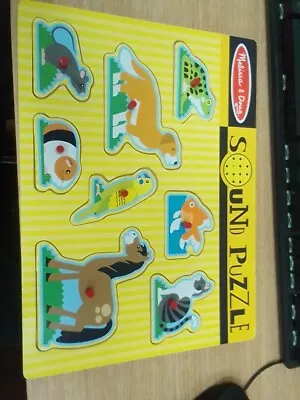 Melissa And Doug Sound Puzzle No Box • £10