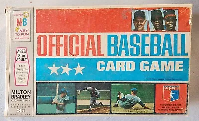 Vintage 1970 Official Baseball Card Game Milton Bradley MLB (NEARLY COMPLETE) • $55.99