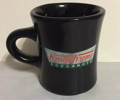 Krispy Kreme Doughnuts Black Coffee Cup Mug Vtg • $19.99