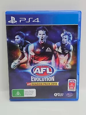 AFL Evolution Plus Season Pack 2018 + Manual - PlayStation 4 PS4 VGC Complete • $27.95