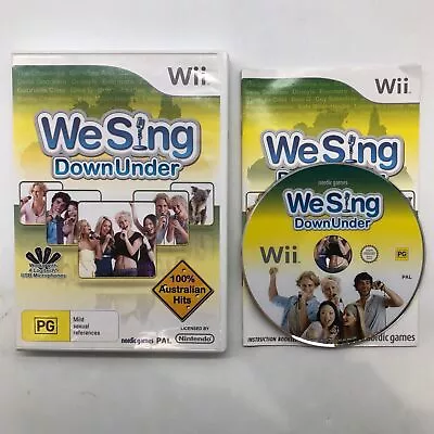 We Sing Down Under Nintendo Wii Game + Manual PAL 06n3 • $23.95