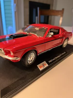 Maisto 1968 Ford Mustang GT Cobra Jet 1:18 Model • $80