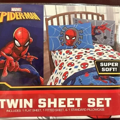 Marvel Spider-Man Twin 3-Piece Sheets Set • $50