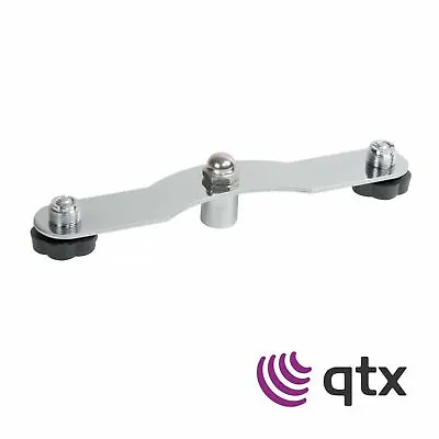 QTX Dual Twin Mount Microphone Bar Adaptor For Stereo Miking On One Stand • £12.92