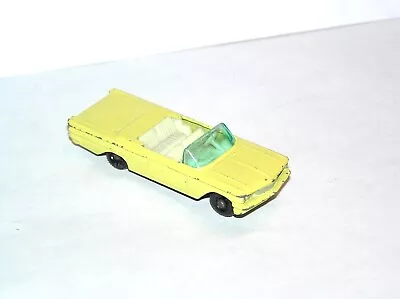 Vintage Matchbox Lesney #39 Pontiac Convertible **WHITE LIGHT SPECIAL** • $20