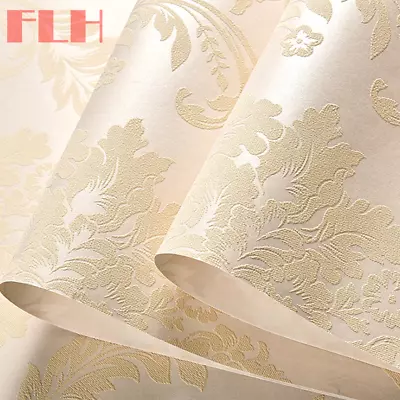 £9.94 • Buy Gold Yellow Noblesse Floral Wallpaper Damask Textured Embossed Non-Woven Roll