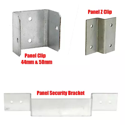 Fence Panel Security Bracket Clip Locking Post TrellisDecking Garden Anti-Rattle • £11.99