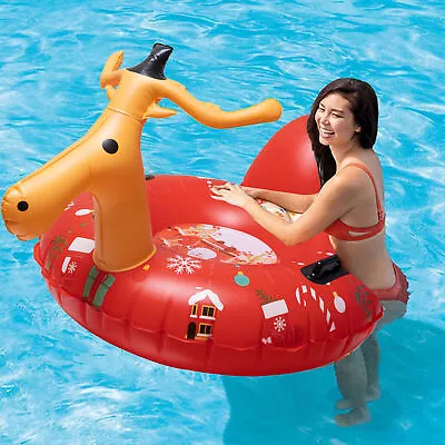 63  Inflatable Giant Tyre Beach Lilo Ride On Swimming Pool Toy Sleeping Sitting • £13.92