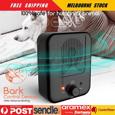 Outdoor Anti Bark Device Ultrasonic Dog Barking Control Stop Repeller Trainer • $31.85