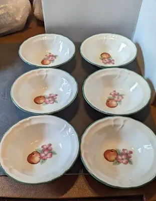 Noritake Epoch Collection Market Day Set Of6 Soup Bowls 8 3/4  Vg Used • $28