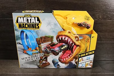 ZURU Metal Machines T-Rex Attack Double Loop Track Set With Mini Racing Car • $9.30