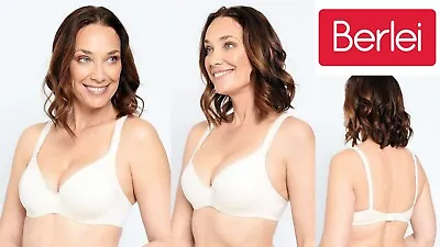$39.95 • Buy Berlei Barely There Luxe T Shirt Wire Bras YZPE Ivory 10 12 14 16 18 B C D DD E