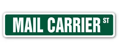 MAIL CARRIER Street Sign Letter Handler Deliver USPS Retirement • $27.99