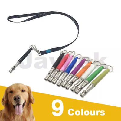 Dog Puppy Training Whistle Silent Ultrasonic Sound Pitch Adjustable 9 Colors • £3.29