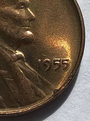 1955 Uncirculated Lincoln Cent Error Obverse Double 5 In Date *beautiful Coin*  • $9.99