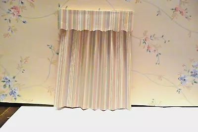 Dollhouse Miniature    Drapes With  Box Valance • $4