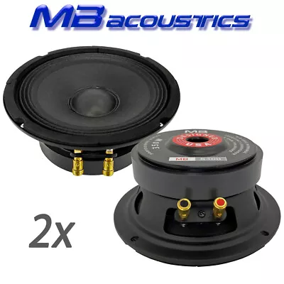 2x MB Acoustics 6.5  Midrange Speakers 700W 4Ω 1.5  Kapton Voice Coil • $52.95