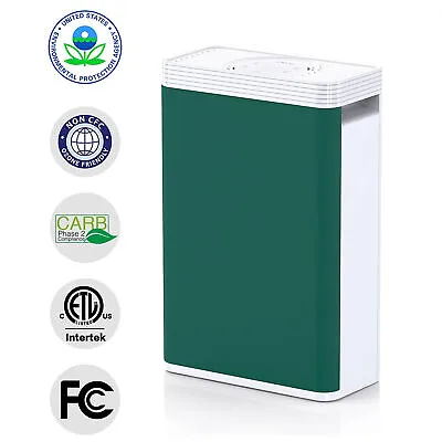 $129.99 • Buy Large Room Timer Air Purifier HEPA Filter Odor Allergies | 2 Washable Pre-filter