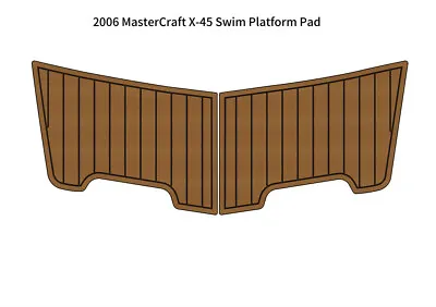 2006 MasterCraft X-45 Swim Platform Pad Boat EVA Foam Faux Teak Deck Floor Mat • $231