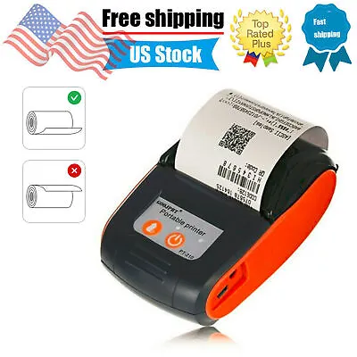 MIni 58mm Portable Wireless BT Pocket Mobile POS Thermal Label Receipt Printer • $26.31