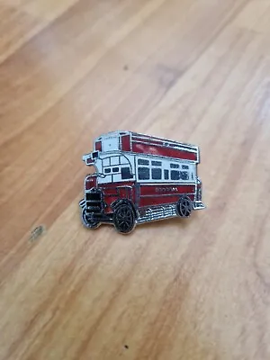 Vintage London General Double Decker Transport Red Bus Enamel Pin Badge • £11.99