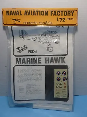 1/72 Esoteric Models Vacuform Curtiss Marine Hawk • $20