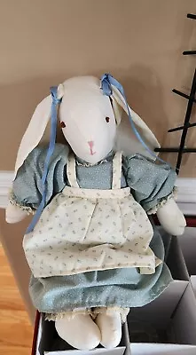 Handmade Stuffed Cloth Rabbit Doll 15  • $17
