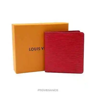 🔴 Louis Vuitton 6CC Bifold Wallet - Red Epi Leather • $247
