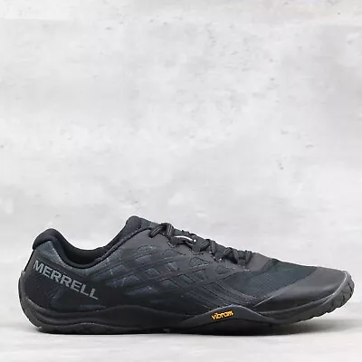 Merrell Trail Glove 4 Men's 12 Gray Black Barefoot Trail Hiking Minimalist Shoes • $45