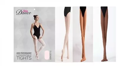 £6.75 • Buy Silky Dance High Performance Convertible Ballet Tights 70 Denier Girls Age 7-13