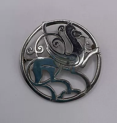 Sterling Silver Brooch By Shetland Silvercraft Hallmarked Edinburgh 1968 • £25