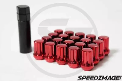 Z Racing Steel Spline 35mm Red 14x1.5mm Lug Nuts Close Ended 20 Pcs Set Key • $39.99