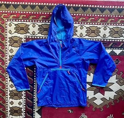 Men’s Vintage Sierra Designs Blue Hooded Windbreaker Blue Zip Up Jacket S Anorak • $25