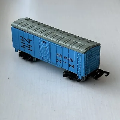Lone Star Treble-O-Trains No. 79 Blue Twin Bogie Box Van New Haven OOO Gauge • £4.99