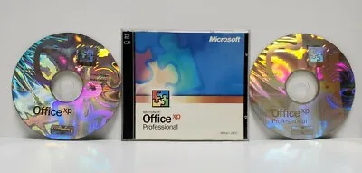 Microsoft Office XP Professional 2 CD Set 2002 With Product Key • $16.95