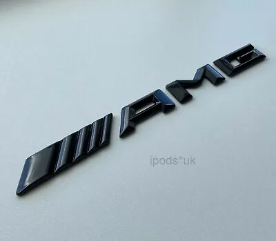 New Style Mercedes Benz Amg Rear Boot Back Gloss Black Badge  • £11.98