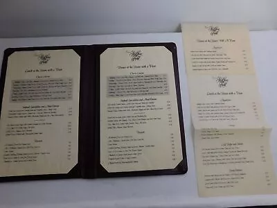 1990s The Helmsley Park Lane Hotel Restaurant Menu & Leather Holder 15  X 10  • $40