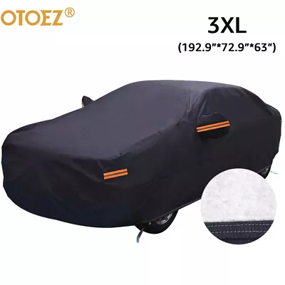 5 Layer Outdoor Car Cover Cotton Lining Breathable Waterproof Weather Protector • $42.99