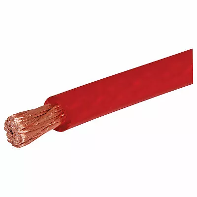 1m 0AWG Zero Gauge (2842/0.15) 250A Red Battery Power Cable • $37.95