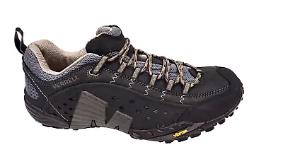 Merrell Men's Intercept Trekking Shoes Smooth Black J73703 US 10 - EU 44 • $45.99