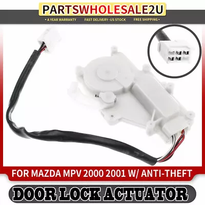 Rear Right Passenger Door Lock Actuator For Mazda MPV 2000 2001 With Anti-Theft • $16.99