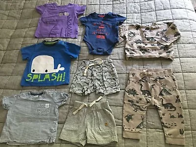 Baby Boys 6-9m Bundle NEXT Sweatshirt Sweatpants GAP Shorts H&M T-shirt Bodysuit • £4