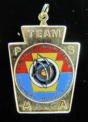 PSAA Team Archery Medallion Medal Vintage Sports Award Ornate Pennsylvania • $22