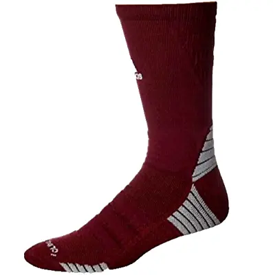 Adidas Alphaskin Maroon Max Cushioned Crew Socks Mens Size 6.5-9 • $11.96
