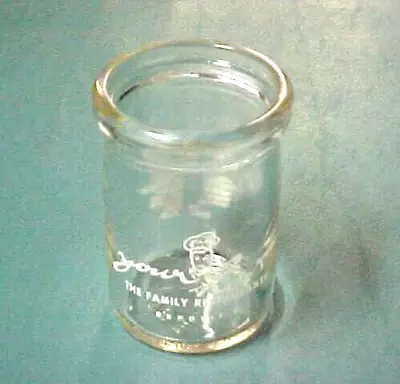 Your Host The Family Restaurants 6 Oz. Milk Bottle Jar ~ New York State Listed • $9.99